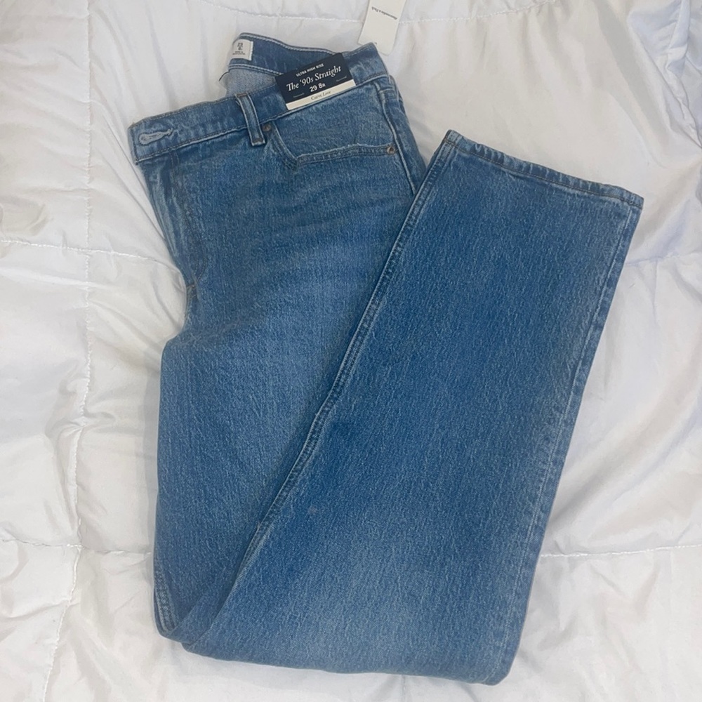 Abercrombie Ultra high rise ‘90s straight’ 29R